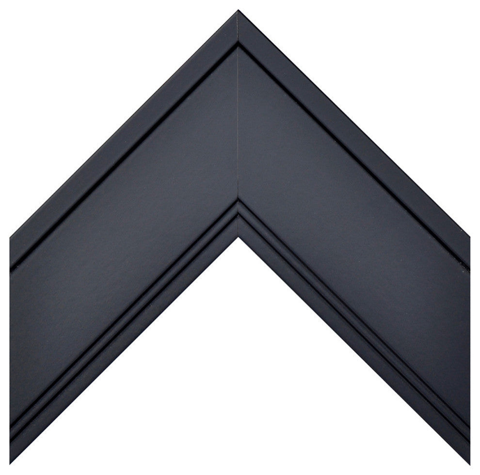 Porter Framed Wall Mirror, Black, 30"x40"