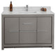 Mila Collection 48" Bathroom Vanity With Sink, Mirror, Countertop, Ash Gray