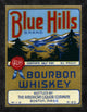 "Blue Hills Bourbon Whiskey"  by Vintage Booze Labels, 19x24"