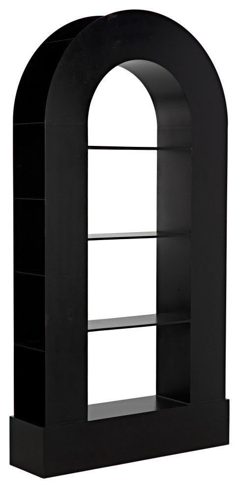 NOIR Furniture - Triumph Bookcase, Black Metal - GBCS229MTB