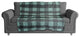 Teal Buffalo Check Plaid Fleece Blanket