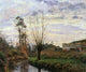 Camille Pissarro Landscape With Small Stream, 20"x25" Wall Decal