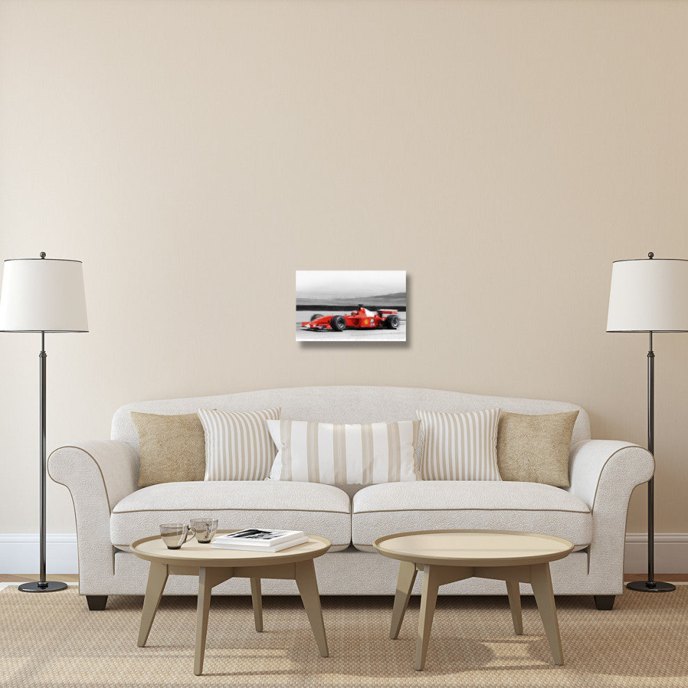 "Ferrari F1 Laguna Seca Watercolor" Fine Art Print
