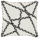 Mina Victory VJ006 Throw Pillow, Black, 18" x 18"