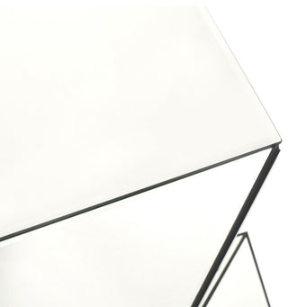 GDF Studio Aedon Modern Mirrored Side Table