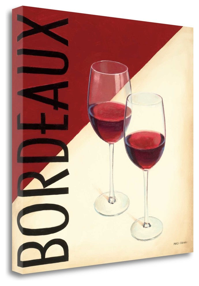 "Vin Moderne III" By Marco Fabiano, Giclee Print on Gallery Wrap Canvas