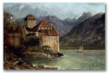 'The Chateau de Chillon' Canvas Art by Gustave Courbet
