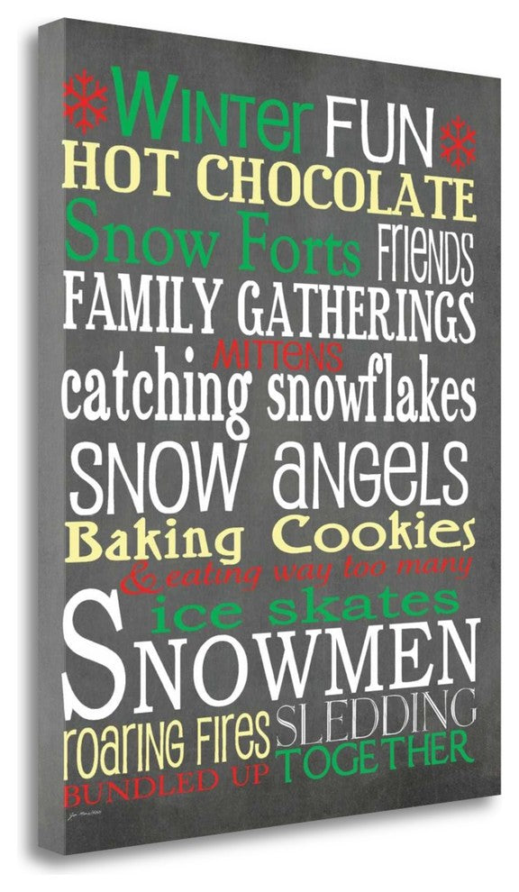 "Winter Fun" By Jo Moulton, Giclee Print on Gallery Wrap Canvas, Ready to Hang