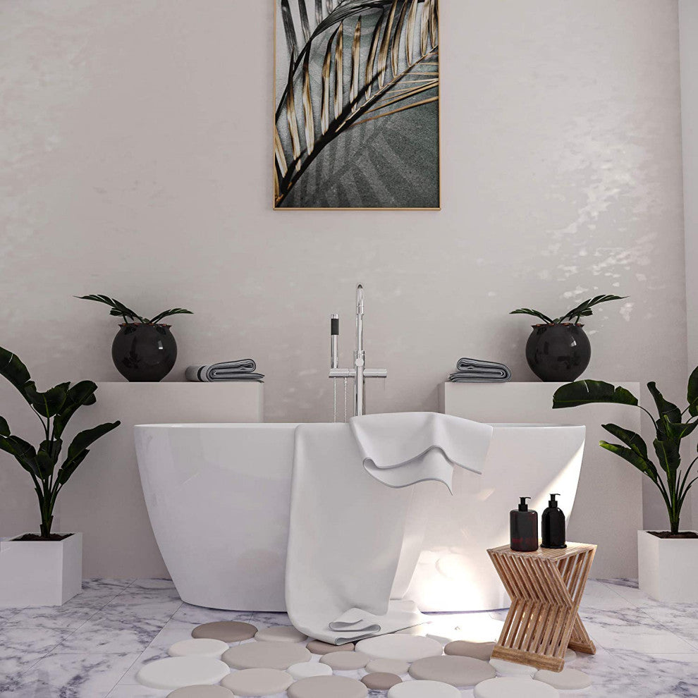 Free Standing Tub Filler, Polished Chrome