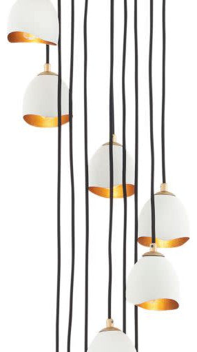 Hinkley Lighting 35908 Nula 12 Light 60"W Lisa McDennon Multi - Shell White