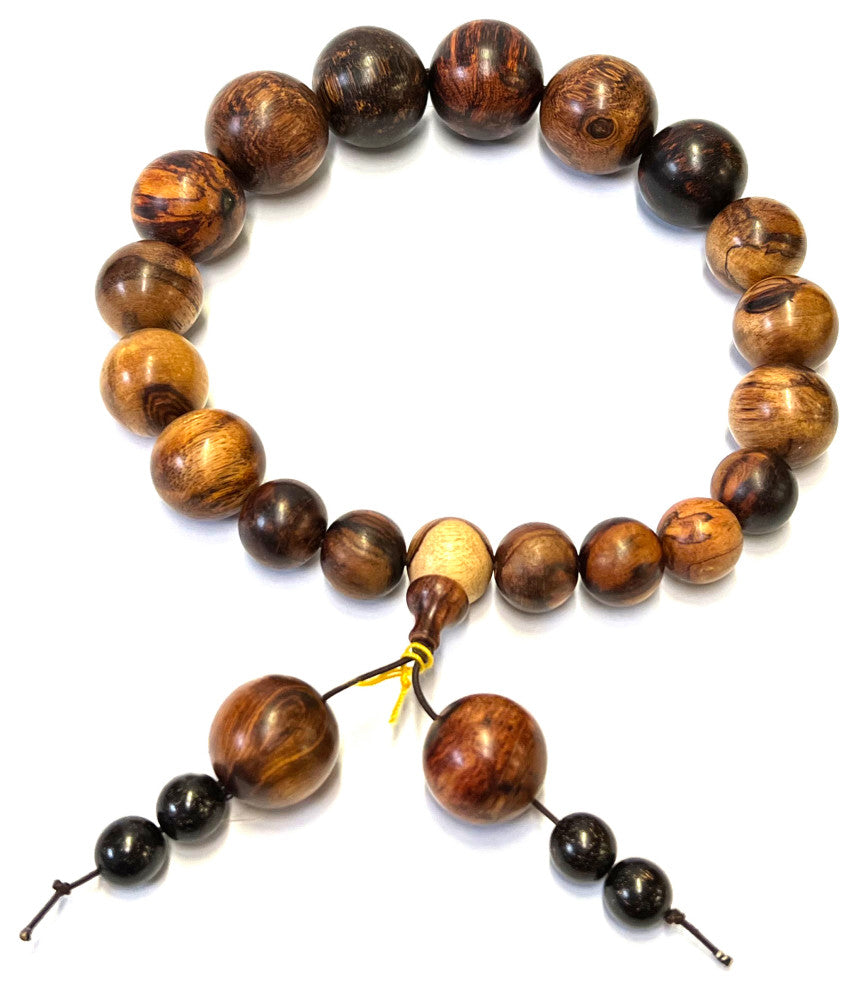 Chinese Huanghuali Rosewood Beads Hand Rosary Praying Bracelet Hws2411