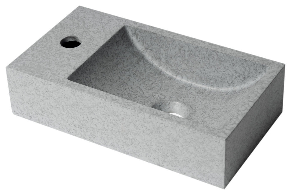 ALFI brand ABCO108 16" Small Rectangular Wall Mounted Bathroom Sink