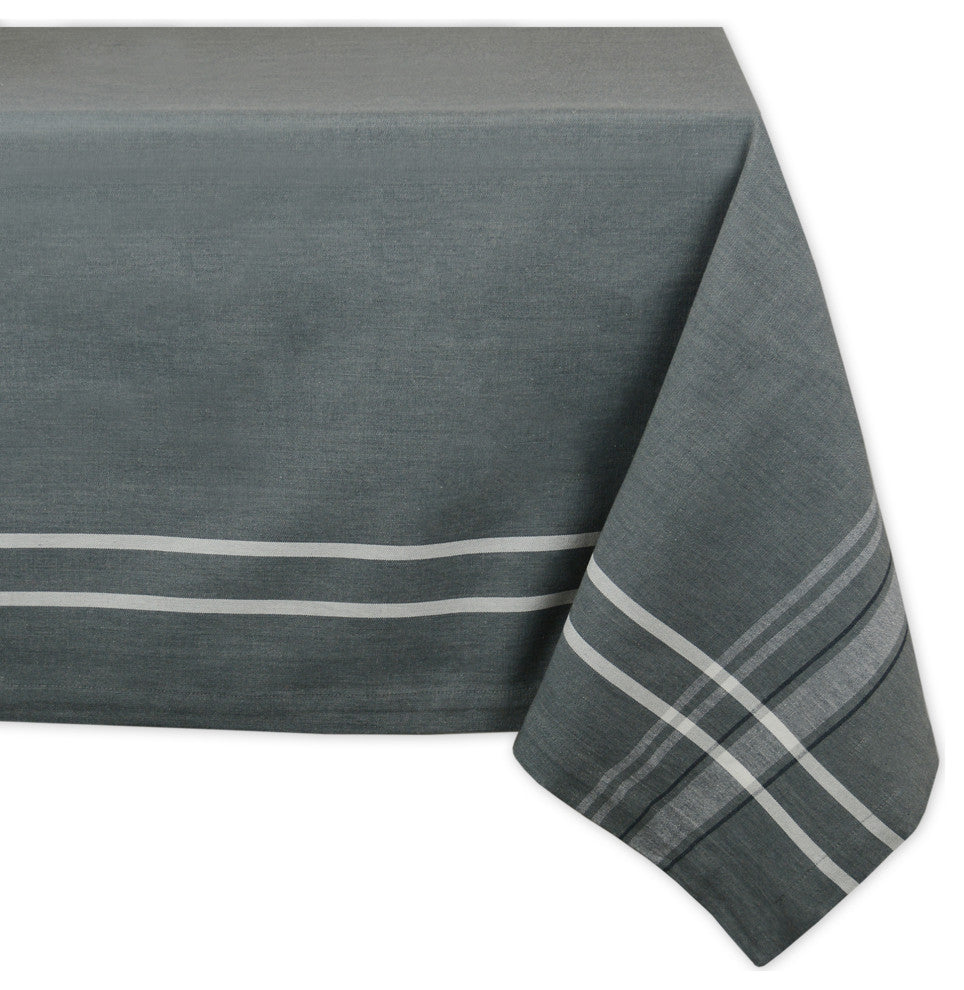 DII Gray French Chambray Tablecloth