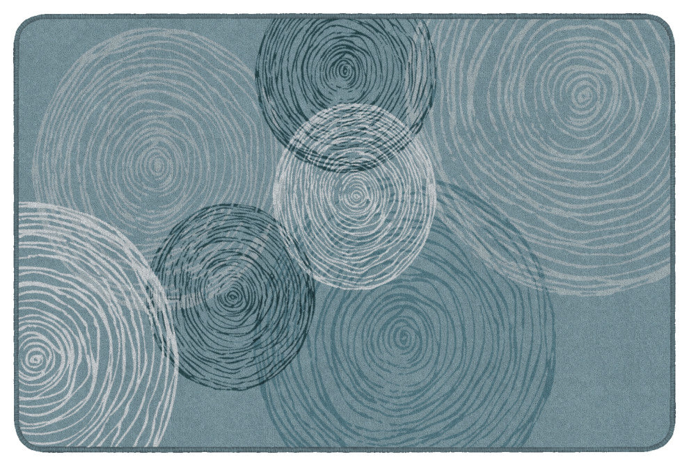 Flagship Carpets FA1375-22FS 4x6 Kaliedoscope Blue Rug