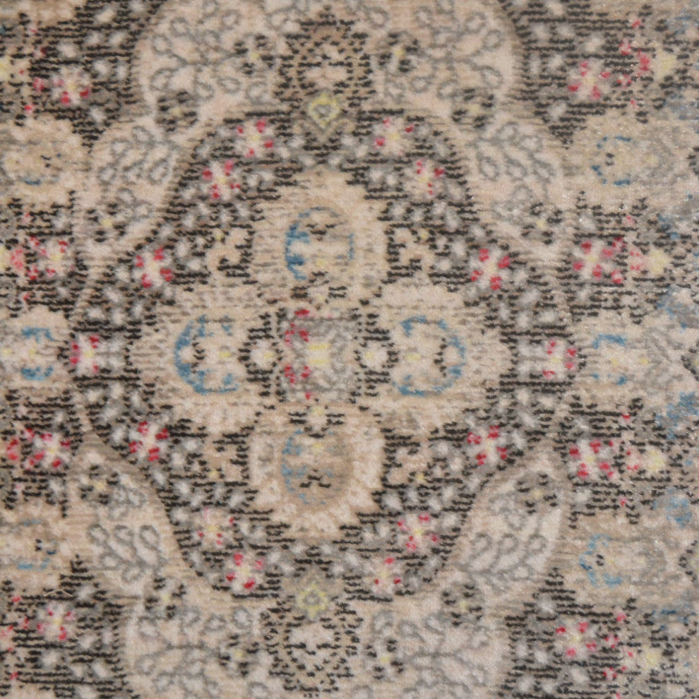 Machine Made Polyester Durable Indoor Outdoor Washable Oriental Pattern Footmat