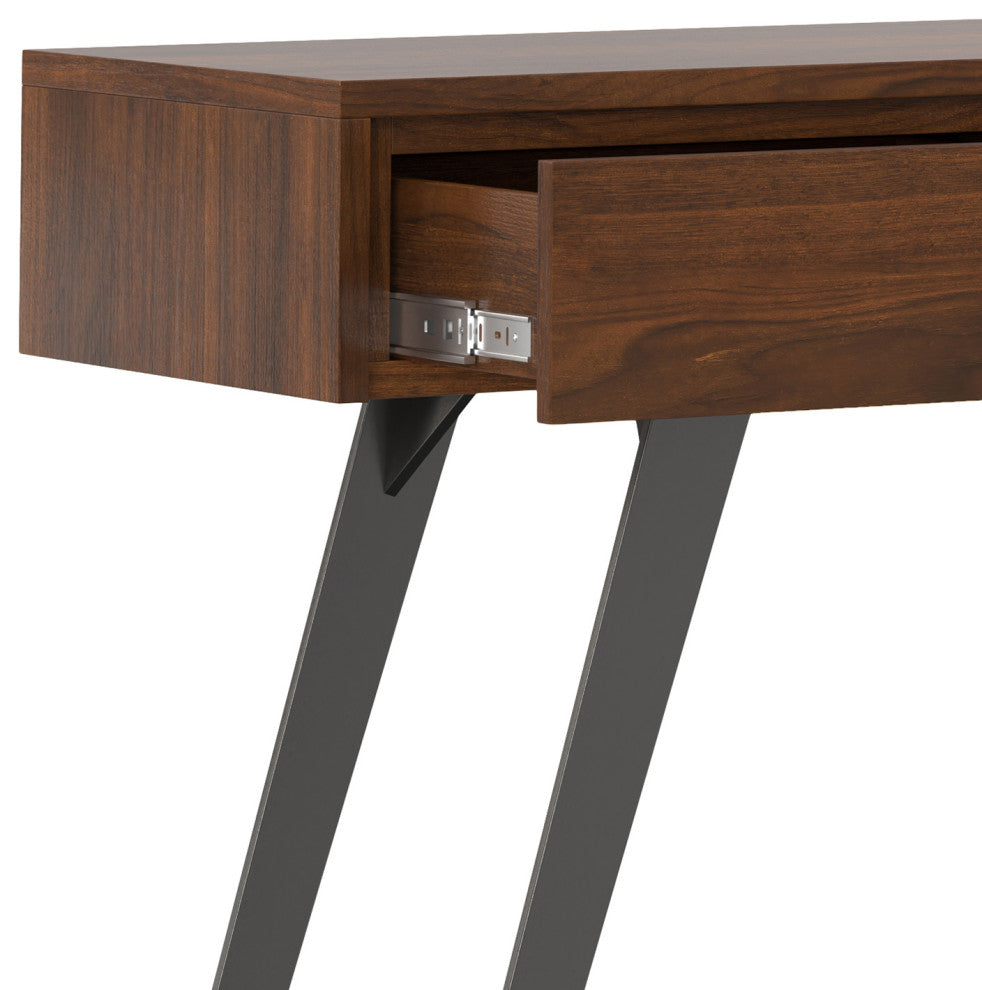 Lowry Console Sofa Table, Walnut Veneer