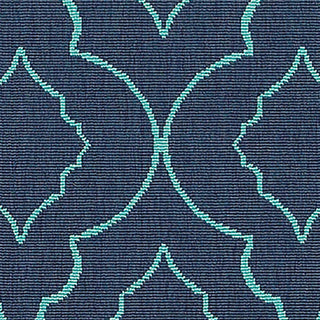 Meridian 7541B, Navy/Blue, 7'10"x7'10"