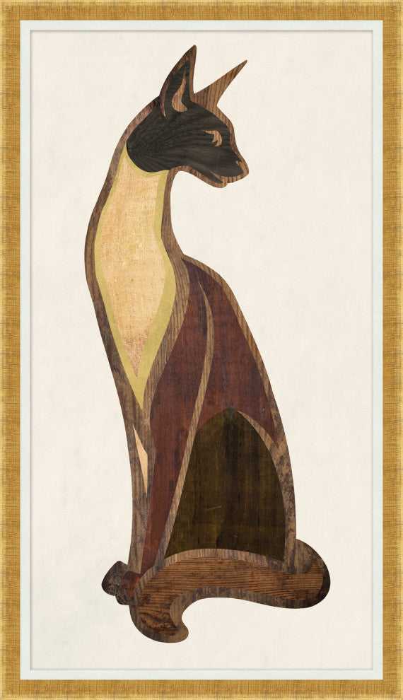 Wooden Feline 1, Giclee Reproduction Artwork