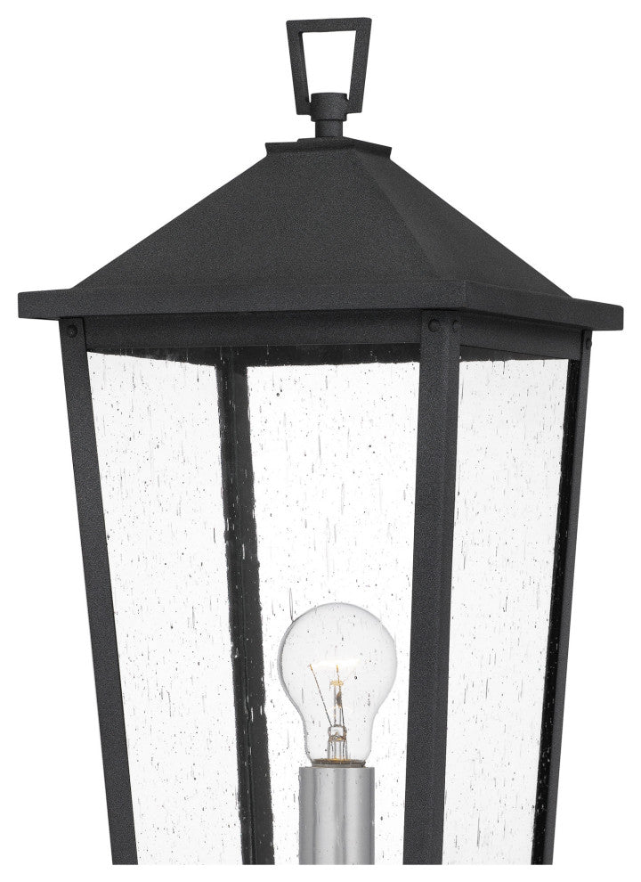 Quoizel STNL9009 Stoneleigh 18" Tall Outdoor Single Head Post - Mottled Black