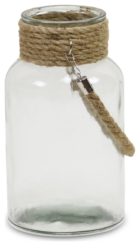 El Morro Glass Jar With Rope, Small