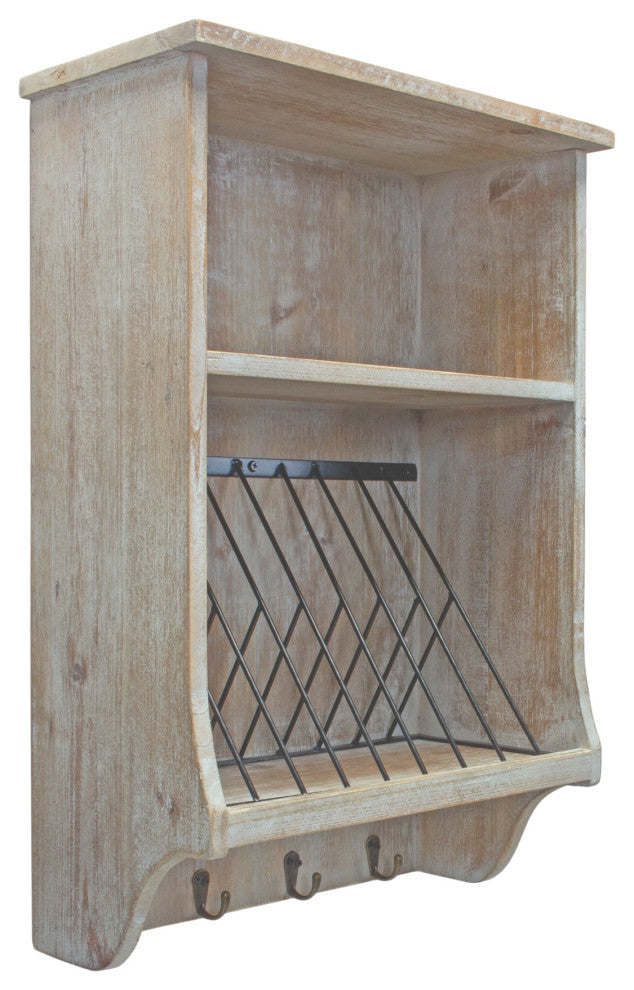 Wood Wall Organizer 24"H