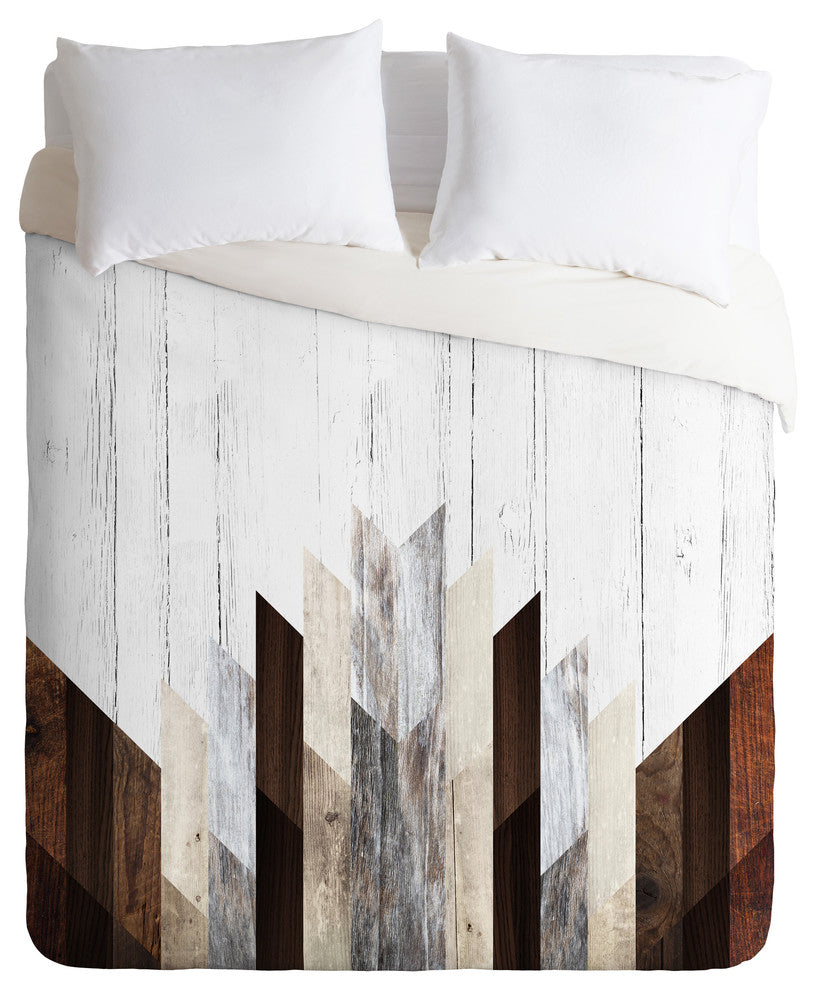 Iveta Abolina Geo Wood 3 Duvet Cover Set, Twin XL