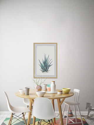 "Tall Succulent" Framed Painting Print, 12"x18"