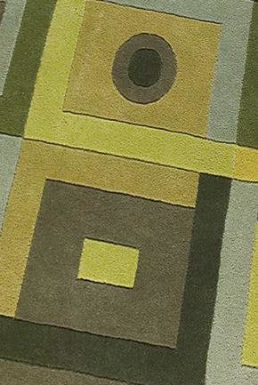 Hand Tufted Green Wool Area Rug
