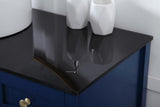 Blue 48" Vessel Sink Bathroom Vanity