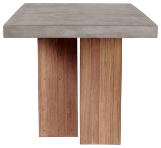 Lucca Teak and Concrete Dining Table
