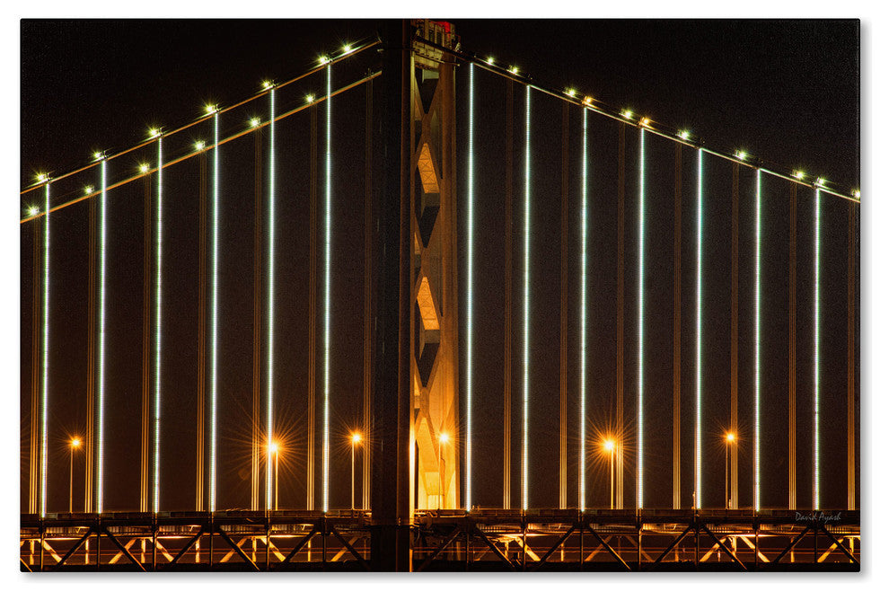 'Bay Bridge, San Francisco' Canvas Art by David Ayash