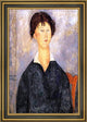 Amedeo Modigliani Portrait Woman White Collar
