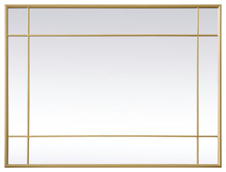 French Panel Wall Mirror 30x40", Brass
