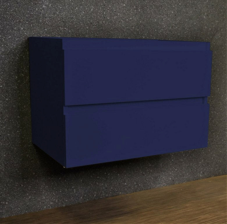 Salt 18Dx24" Floating Bathroom Vanity, Navy, Cabinet Only