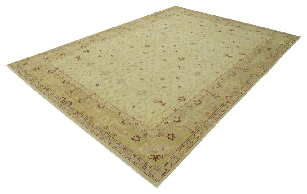 Rug N Carpet - Hand-Knotted Oriental 7' 8" x 10' 10" Unique Oushak Area Rug