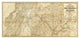 "The Central Part of the State of California, 1865" Paper Art, 42"x21"