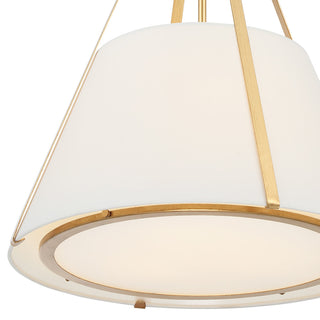 Fulton Three Light Pendant in Antique Gold