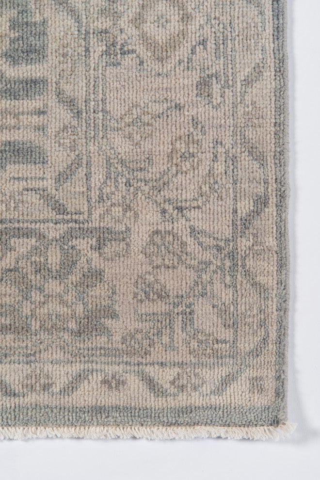 Momeni Banaras Hand Knotted Wool Sage Area Rug, 2'x3'