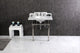 Kingston Brass LMS3030MB6 30" Carrara Marble Console Sink, Legs
