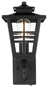 Home Living 7" Outdoor Wall Sconce, Black