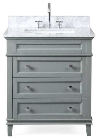 30" Felix Modern-Style Bathroom Vanity, Gray