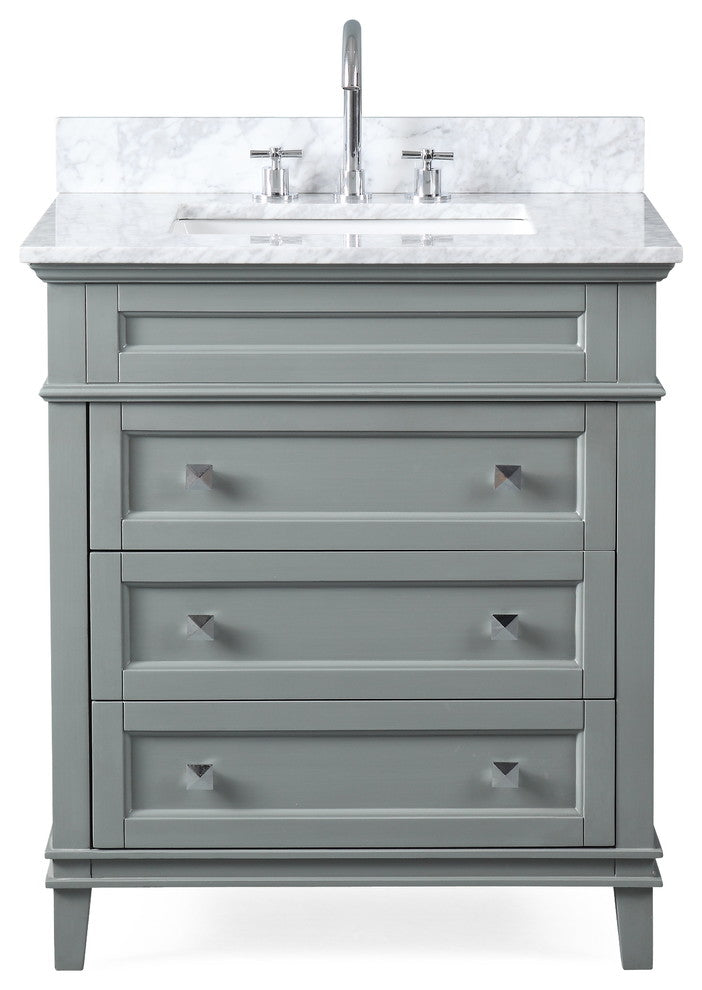 30" Felix Modern-Style Bathroom Vanity, Gray