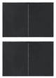 vidaXL Party Tent Sidewall 2 pcs with Zipper PE Anthracite