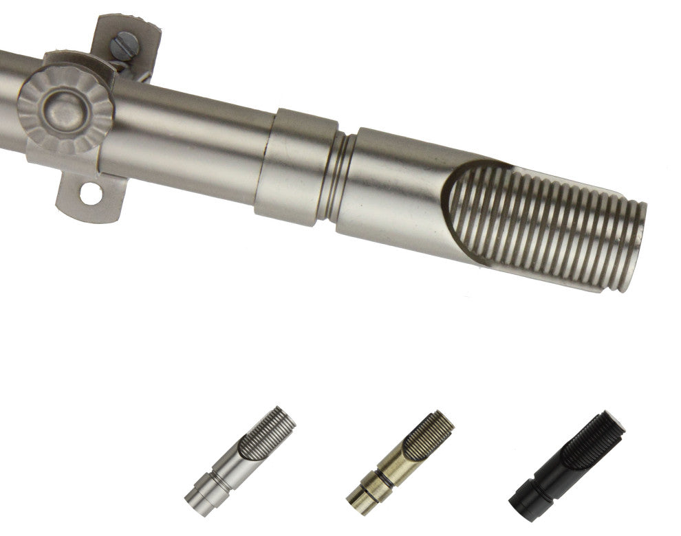 Chris 13/16" Diameter Curtain Rod, Satin Nickel, 18-28"
