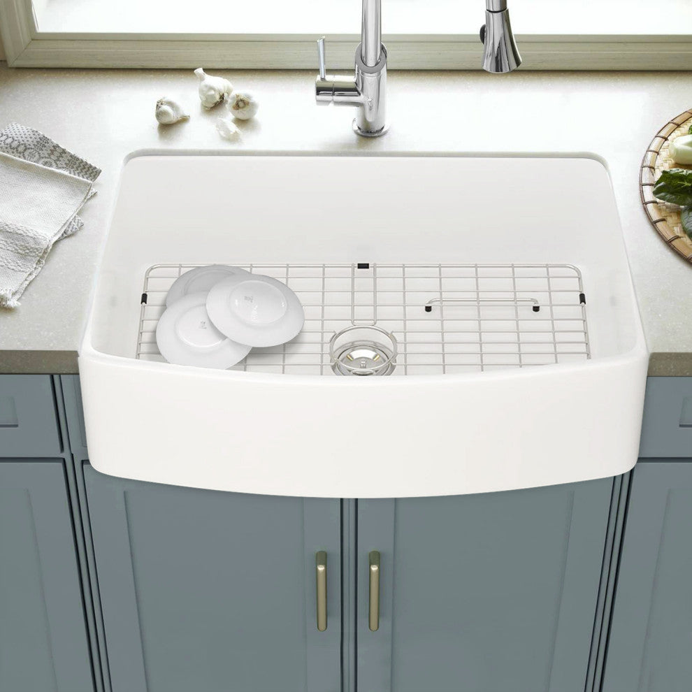 33" L X 20" W Arch Edge Apron Front Kitchen Sink