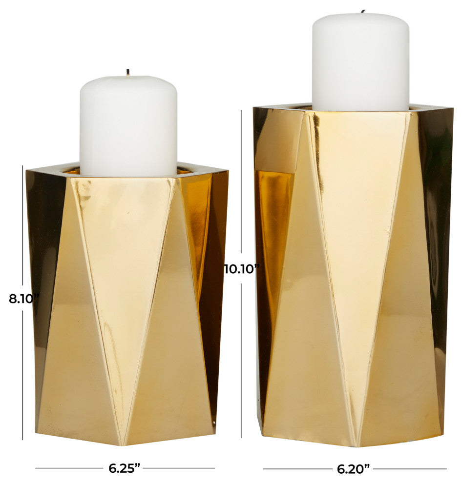 Glam Gold Stainless Steel Candle Holder 562279