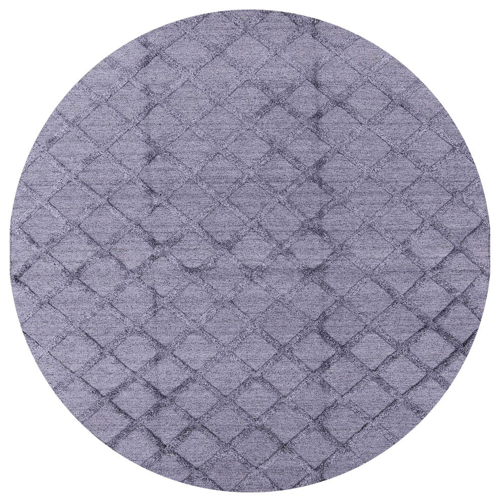 Ahgly Company Indoor Round Mid-Century Modern Area Rugs, 6' Round