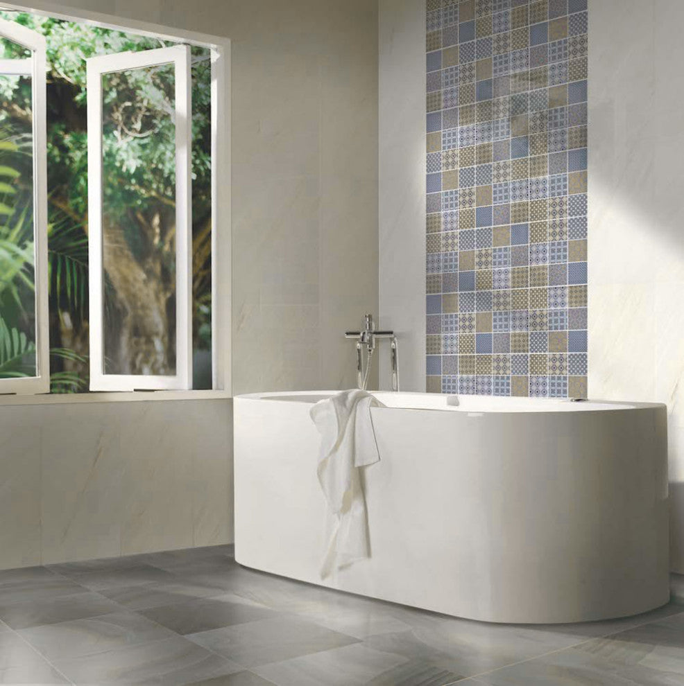 Classico 4" Square Mix Porcelain Floor and Wall Tile