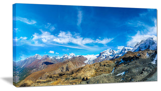 "Alps Mountains in Switzerland" Landscape Wall Art, 1 Panel, 60"x28"