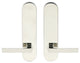 Tokyo Lever, Tubular Privacy, Polished Stainless Steel, 2-3/8" Backset